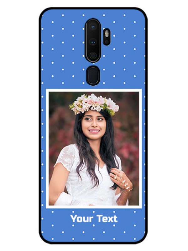 Custom Oppo A9 2020 Photo Printing on Glass Case  - Polka dots design