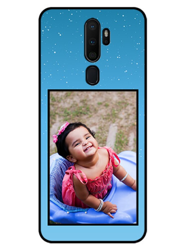 Custom Oppo A9 2020 Custom Glass Mobile Case  - Wave Pattern Colorful Design