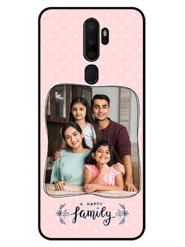 Custom Oppo A9 2020 Custom Glass Phone Case  - Family with Dots Design