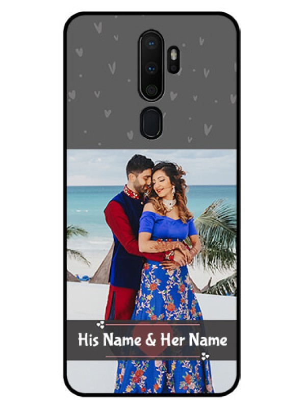 Custom Oppo A9 2020 Custom Glass Mobile Case  - Buy Love Design with Photo Online