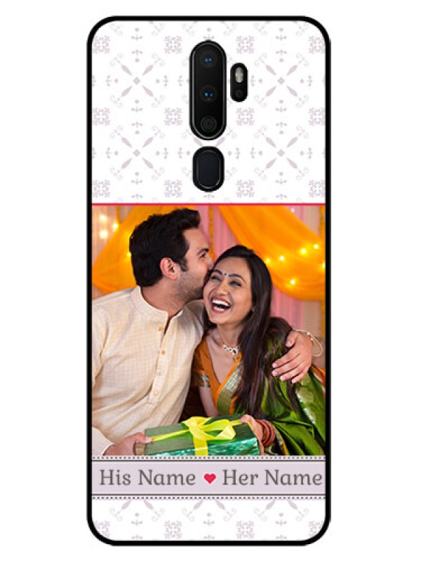 Custom Oppo A9 2020 Custom Glass Mobile Case  - with Photo and Ethnic Design