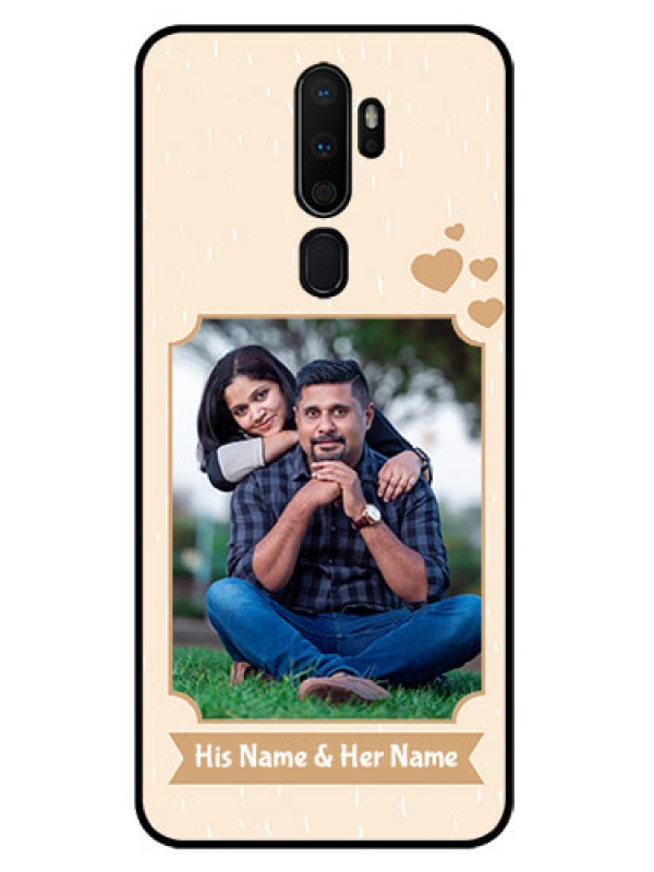 Custom Oppo A9 2020 Custom Glass Phone Case  - with confetti love design 