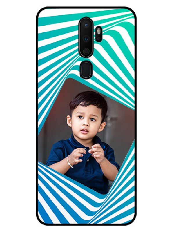 Custom Oppo A9 2020 Personalized Glass Phone Case  - Abstract Spiral Design