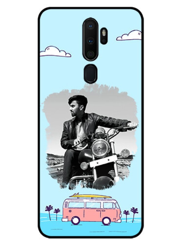 Custom Oppo A9 2020 Photo Printing on Glass Case  - Travel & Adventure Design