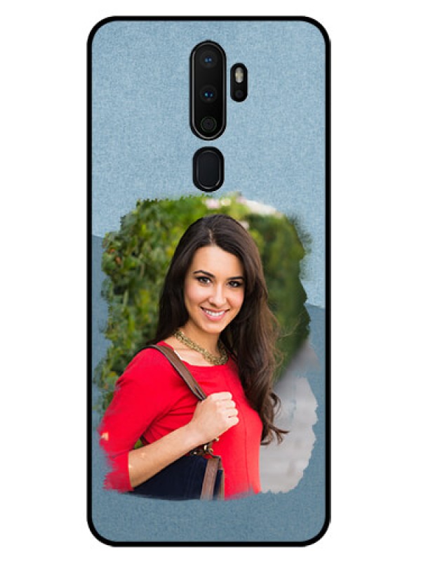 Custom Oppo A9 2020 Custom Glass Mobile Case  - Grunge Line Art Design