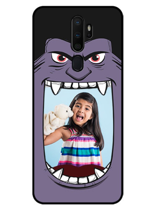 Custom Oppo A9 2020 Custom Glass Phone Case  - Angry Monster Design