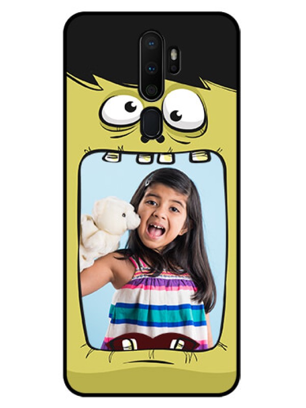 Custom Oppo A9 2020 Personalized Glass Phone Case  - Cartoon monster back case Design