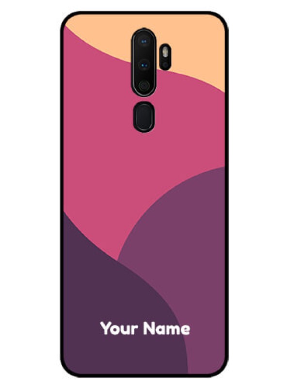 Custom Oppo A9 2020 Custom Glass Phone Case - Mixed Multi-colour abstract art Design