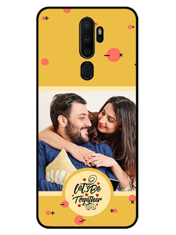 Custom Oppo A9 2020 Photo Printing on Glass Case - Lets be Together Design