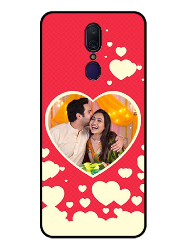 Custom Oppo A9 Custom Glass Mobile Case  - Love Symbols Phone Cover Design