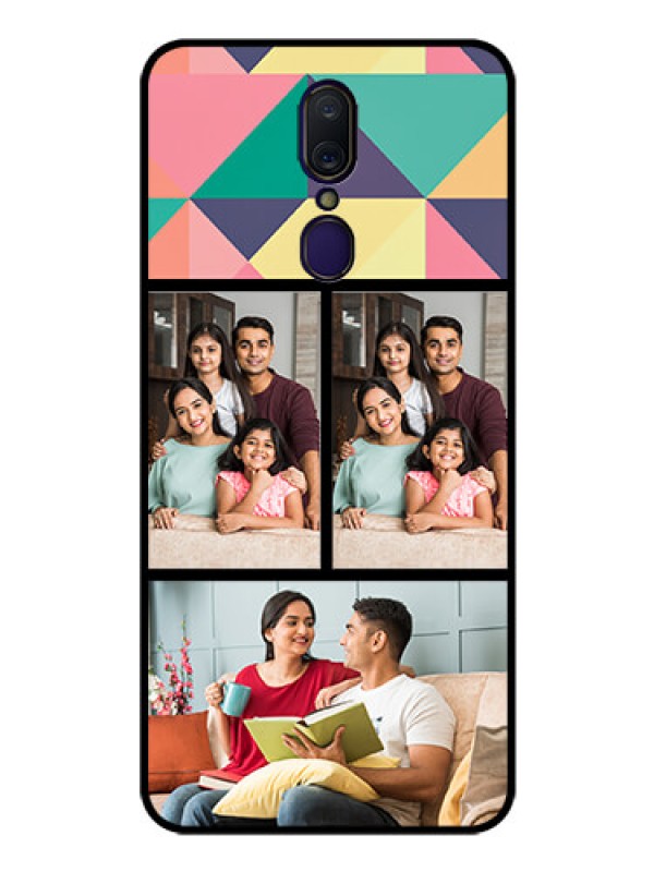 Custom Oppo A9 Custom Glass Phone Case  - Bulk Pic Upload Design