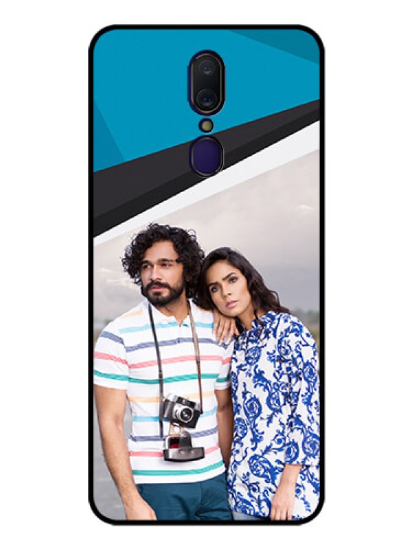 Custom Oppo A9 Photo Printing on Glass Case  - Simple Pattern Photo Upload Design