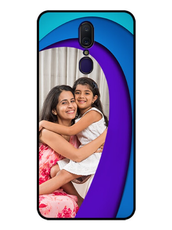 Custom Oppo A9 Photo Printing on Glass Case  - Simple Pattern Design