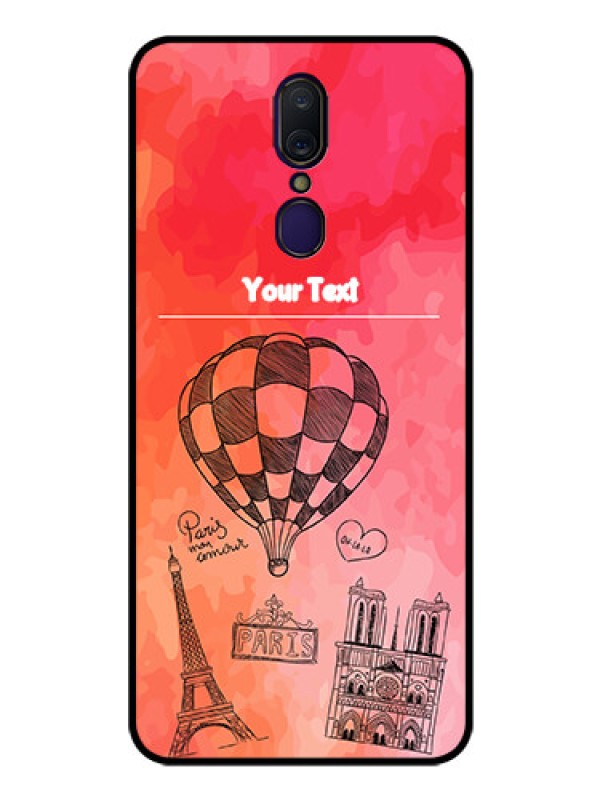 Custom Oppo A9 Custom Glass Phone Case  - Paris Theme Design