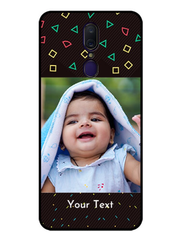 Custom Oppo A9 Custom Glass Phone Case  - with confetti birthday design