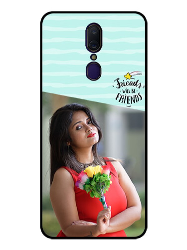 Custom Oppo A9 Custom Glass Phone Case  - Friends Picture Icon Design