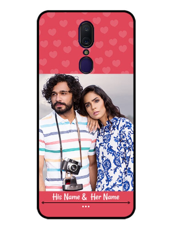 Custom Oppo A9 Photo Printing on Glass Case  - Simple Love Design