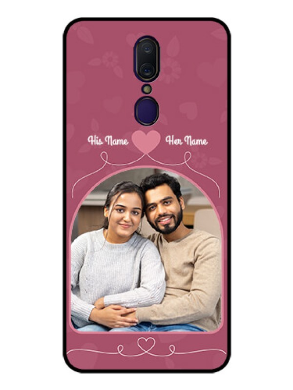 Custom Oppo A9 Photo Printing on Glass Case  - Love Floral Design