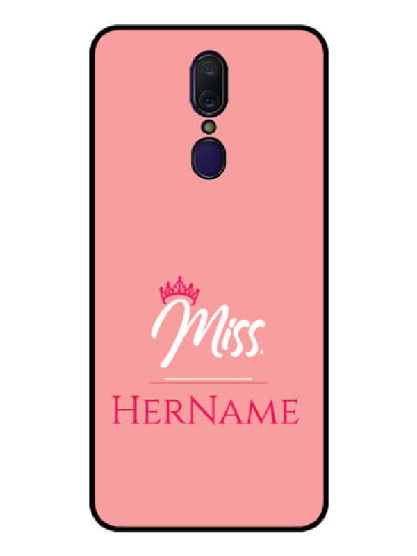 Custom Oppo A9 Custom Glass Phone Case Mrs with Name