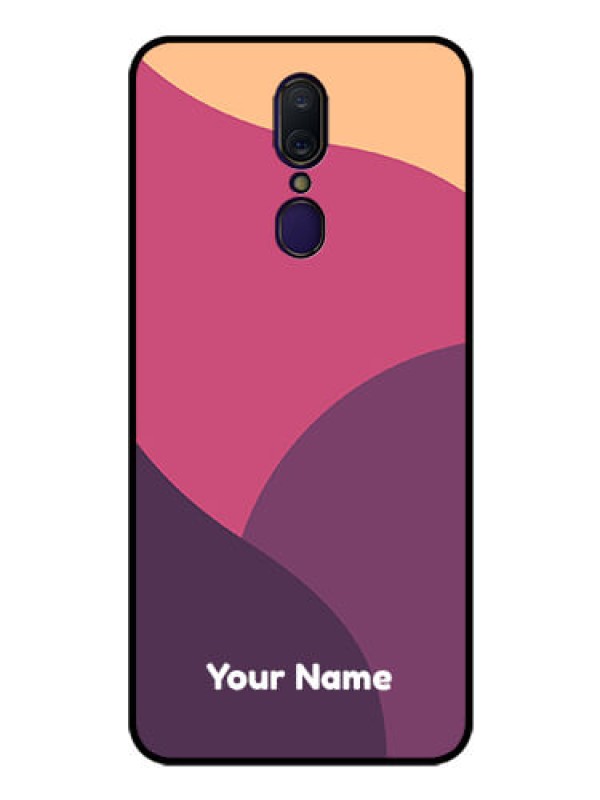 Custom Oppo A9 Custom Glass Phone Case - Mixed Multi-colour abstract art Design