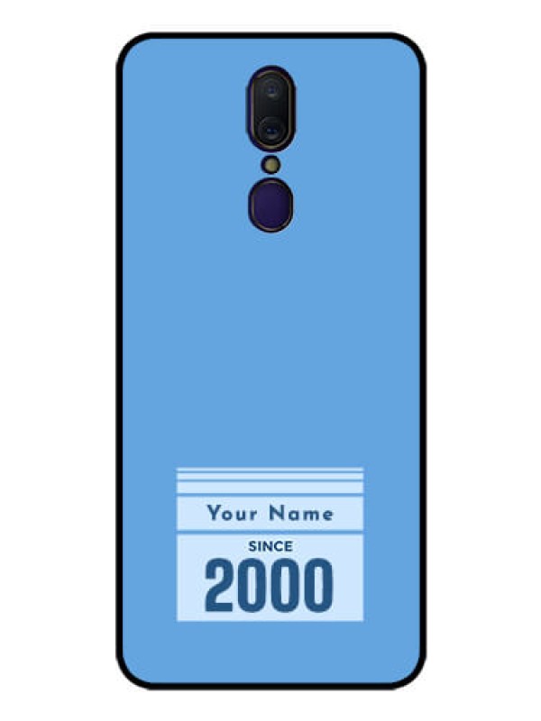 Custom Oppo A9 Custom Glass Mobile Case - Custom Year of birth Design