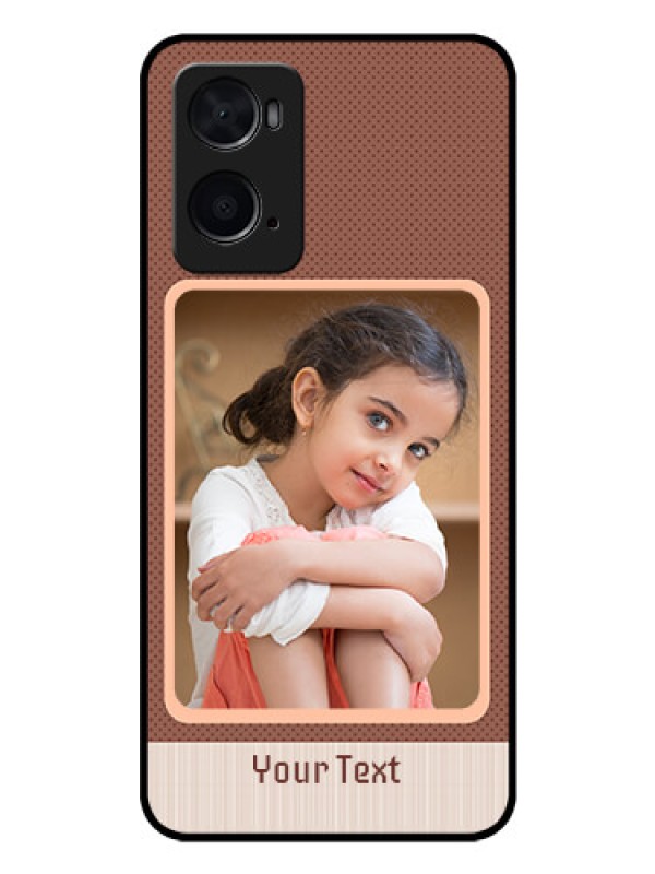 Custom Oppo A96 Custom Glass Phone Case - Simple Pic Upload Design