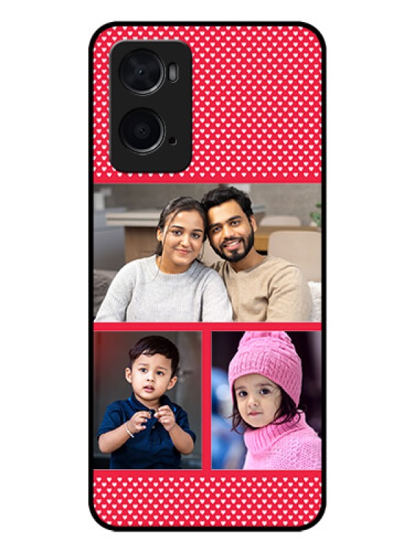 Custom Oppo A96 Personalized Glass Phone Case - Bulk Pic Upload Design