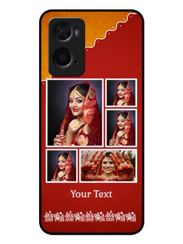 Custom Oppo A96 Personalized Glass Phone Case - Wedding Pic Upload Design