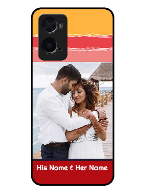 Custom Oppo A96 Custom Glass Mobile Case - Colorful Case Design