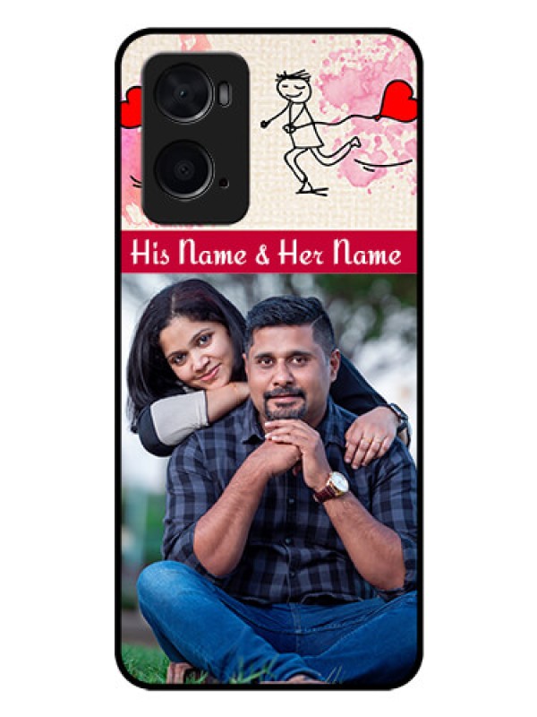 Custom Oppo A96 Photo Printing on Glass Case - You and Me Case Design