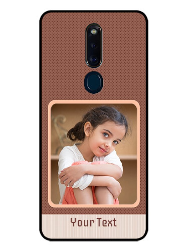 Custom Oppo F11 Pro Custom Glass Phone Case  - Simple Pic Upload Design