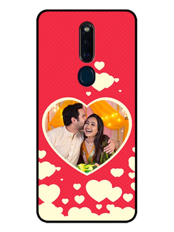 Custom Oppo F11 Pro Custom Glass Mobile Case  - Love Symbols Phone Cover Design