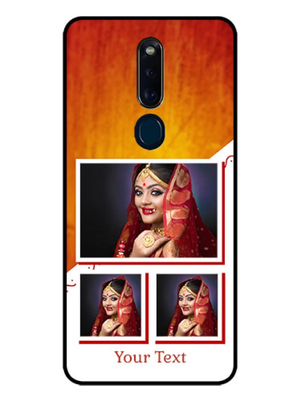 Custom Oppo F11 Pro Custom Glass Phone Case  - Wedding Memories Design  