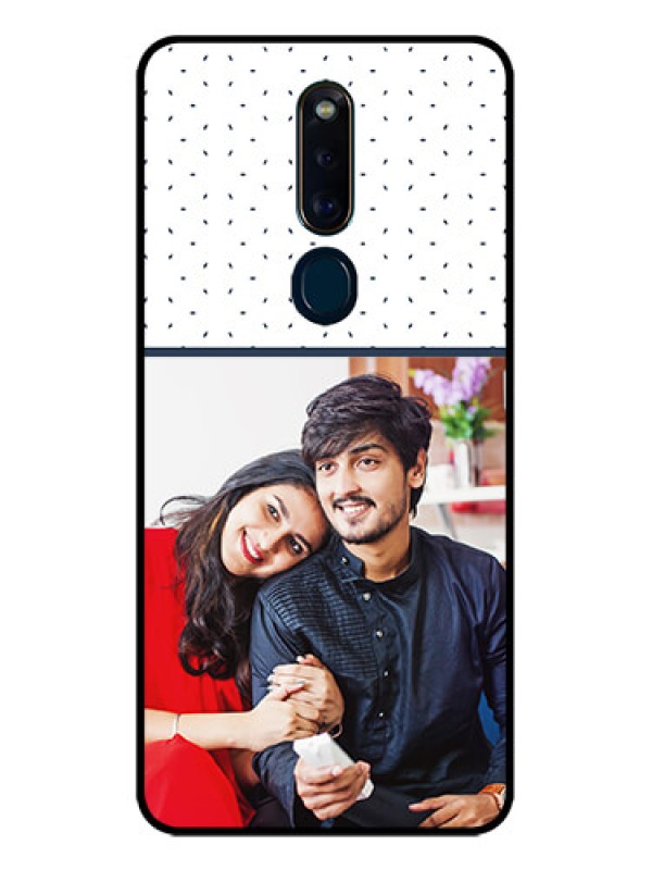 Custom Oppo F11 Pro Personalized Glass Phone Case  - Premium Dot Design