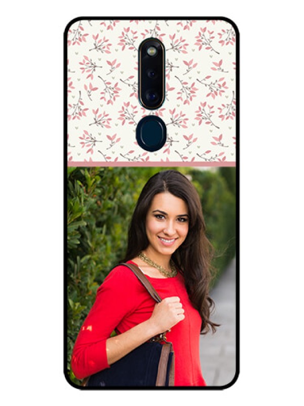 Custom Oppo F11 Pro Custom Glass Phone Case  - Premium Floral Design