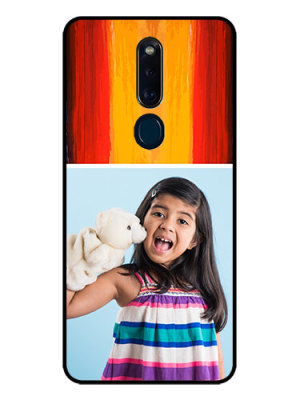 Custom Oppo F11 Pro Personalized Glass Phone Case  - Multi Color Design