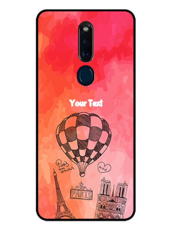 Custom Oppo F11 Pro Custom Glass Phone Case  - Paris Theme Design