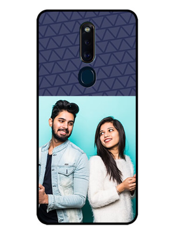 Custom Oppo F11 Pro Photo Printing on Glass Case  - with Best Friends Design  