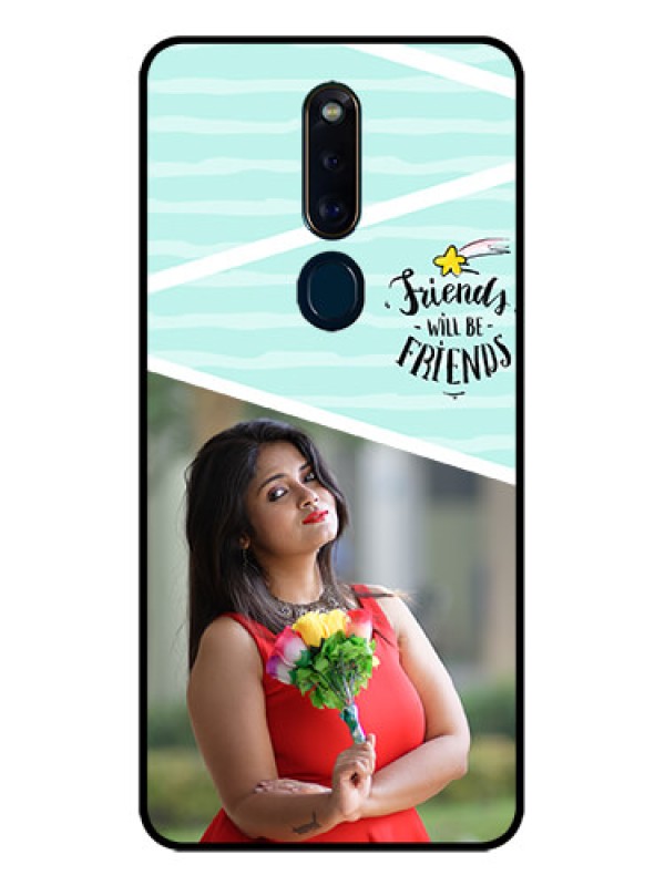 Custom Oppo F11 Pro Custom Glass Phone Case  - Friends Picture Icon Design