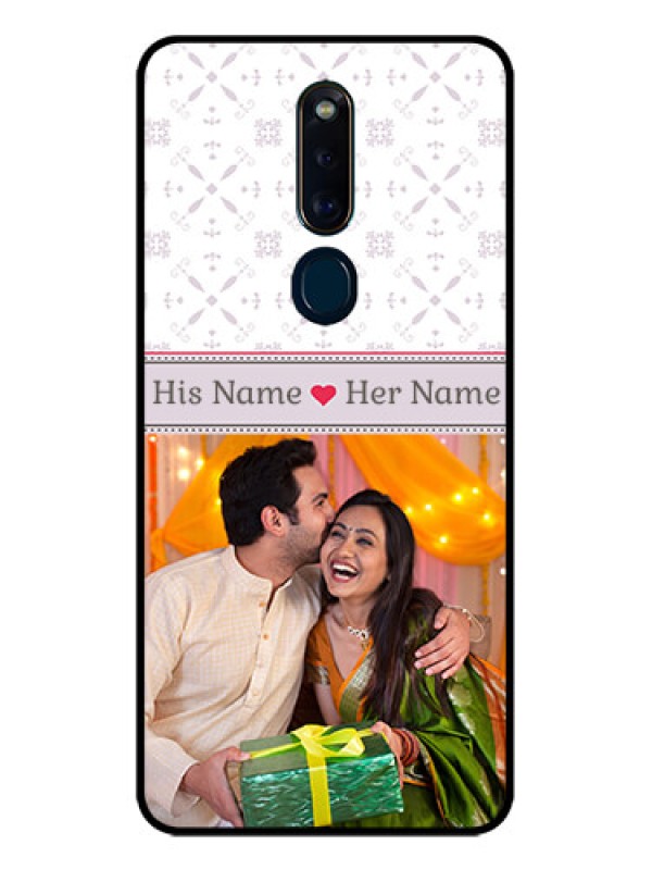 Custom Oppo F11 Pro Custom Glass Mobile Case  - with Photo and Ethnic Design