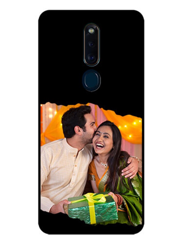 Custom Oppo F11 Pro Custom Glass Phone Case - Tear-off Design