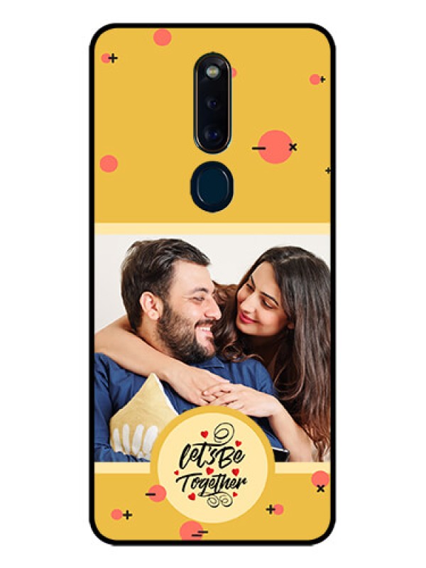 Custom Oppo F11 Pro Photo Printing on Glass Case - Lets be Together Design