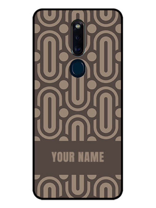 Custom Oppo F11 Pro Custom Glass Phone Case - Captivating Zero Pattern Design