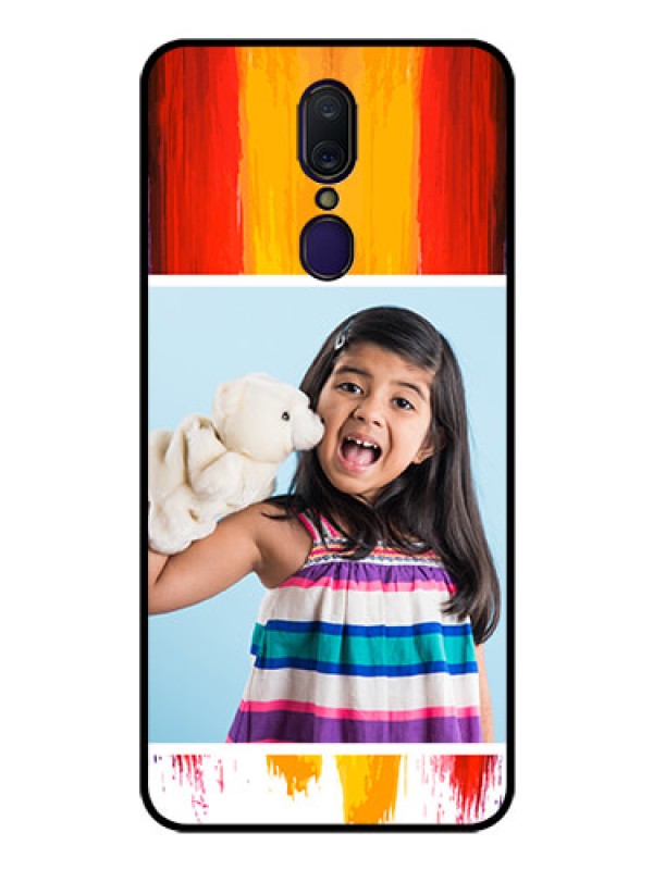 Custom Oppo F11 Personalized Glass Phone Case  - Multi Color Design