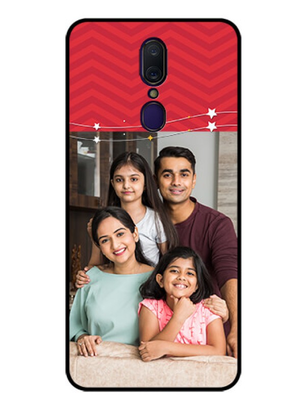 Custom Oppo F11 Personalized Glass Phone Case  - Happy Family Design