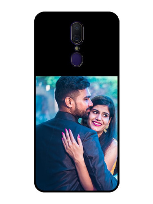 Custom Oppo F11 Custom Glass Phone Case - Upload Full Picture With Custom Color Design