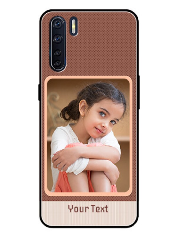 Custom Oppo F15 Custom Glass Phone Case  - Simple Pic Upload Design