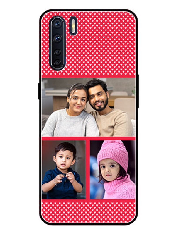 Custom Oppo F15 Personalized Glass Phone Case  - Bulk Pic Upload Design