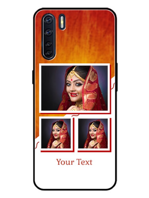 Custom Oppo F15 Custom Glass Phone Case  - Wedding Memories Design  