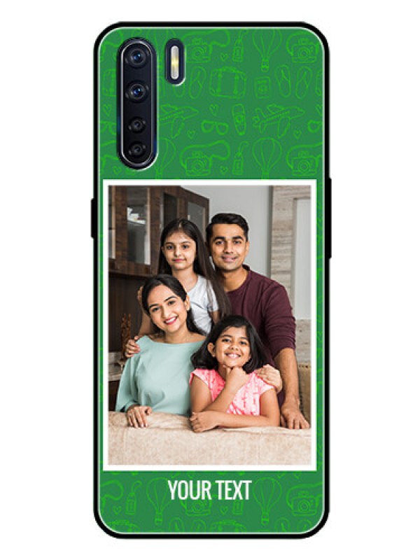 Custom Oppo F15 Personalized Glass Phone Case  - Picture Upload Design
